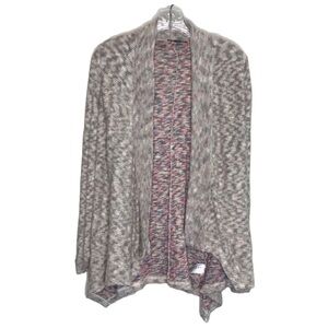 AMERICAN EAGLE AEO pink multi knit open front cardigan size XS